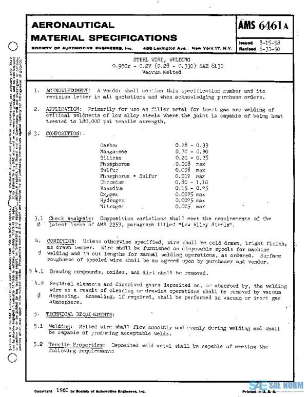 SAE AMS6461A PDF SAE AMS6461A PDF