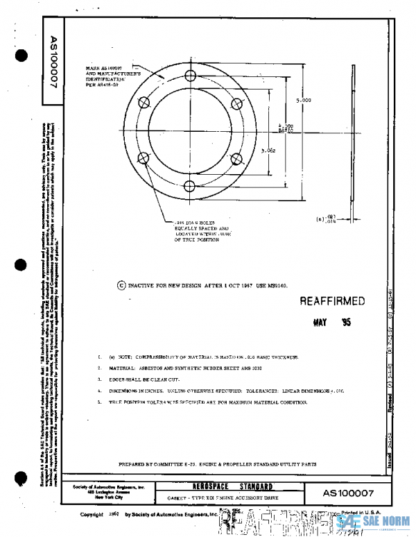 SAE AS100007 PDF SAE AS100007 PDF