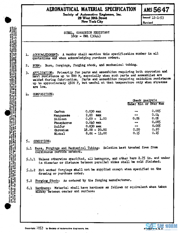 SAE AMS5647 PDF SAE AMS5647 PDF