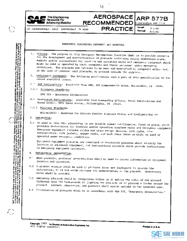 SAE ARP577B PDF SAE ARP577B PDF
