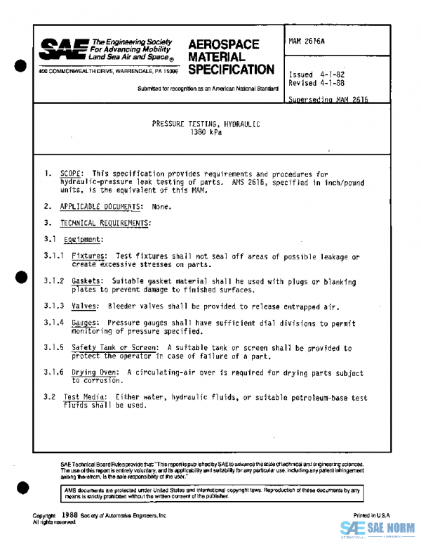 SAE MAM2616A PDF