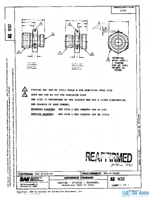 SAE AS932 PDF