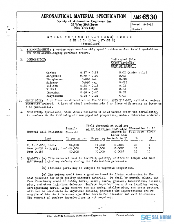 SAE AMS6530 PDF SAE AMS6530 PDF