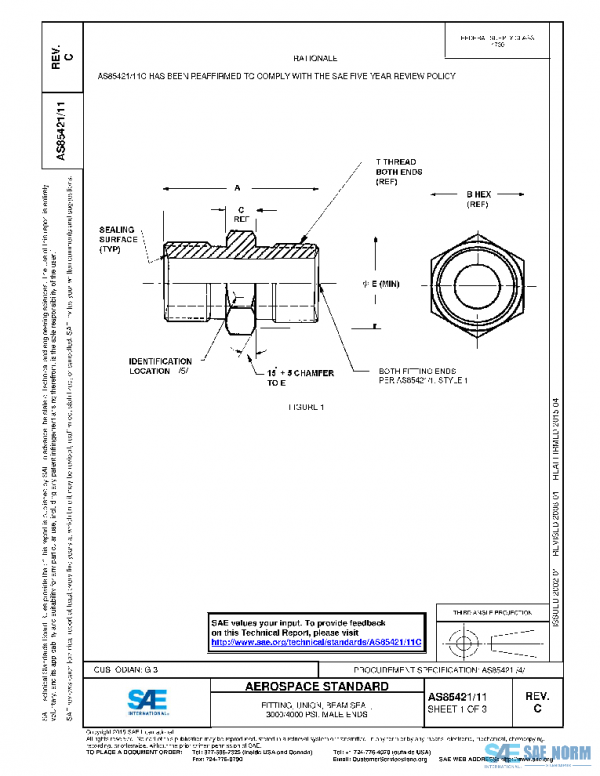 SAE AS85421/11C PDF SAE AS85421/11C PDF