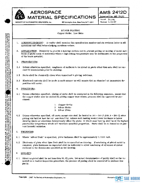 SAE AMS2412D PDF SAE AMS2412D PDF