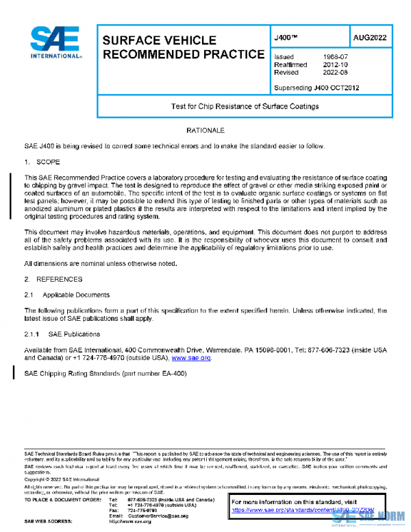 SAE J400_202208 PDF SAE J400_202208 PDF