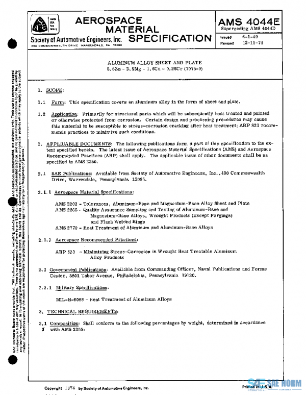 SAE AMS4044E PDF