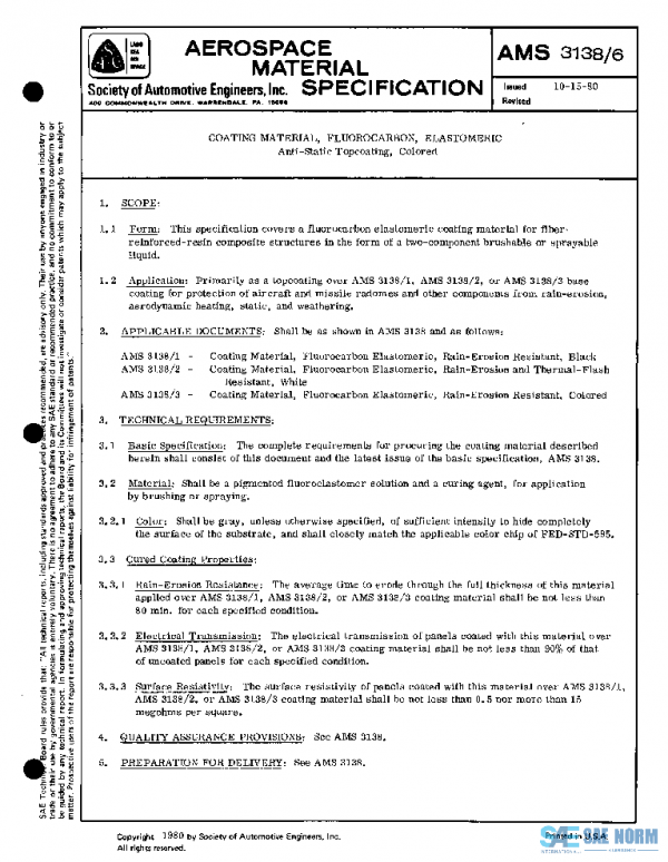 SAE AMS3138/6 PDF