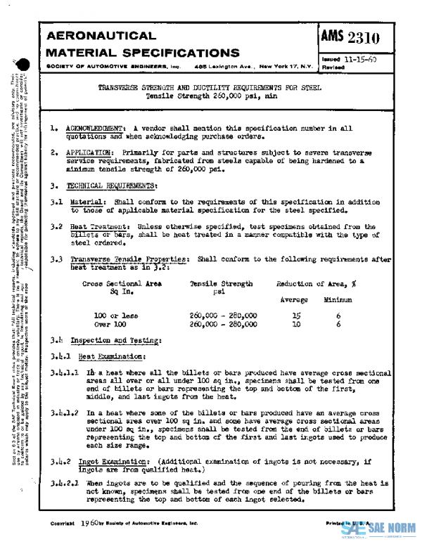 SAE AMS2310 PDF SAE AMS2310 PDF