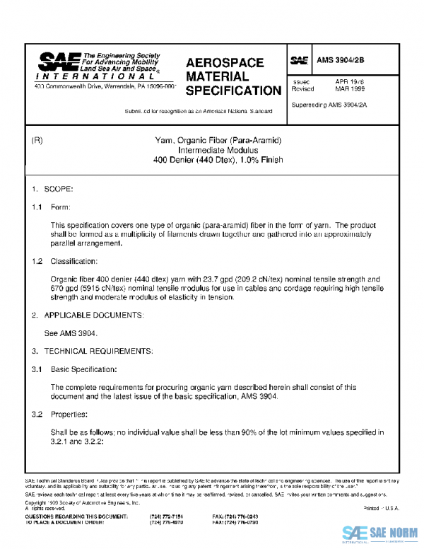 SAE AMS3904/2B PDF