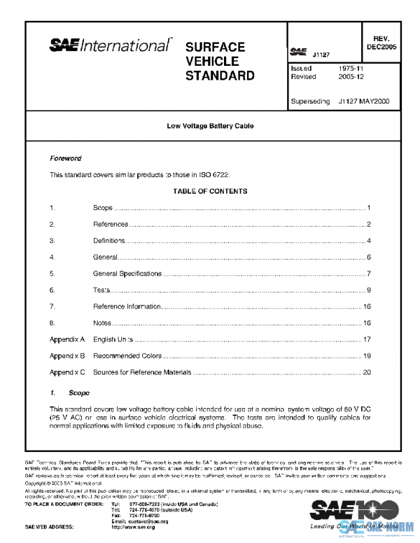 SAE J1127_200512 PDF