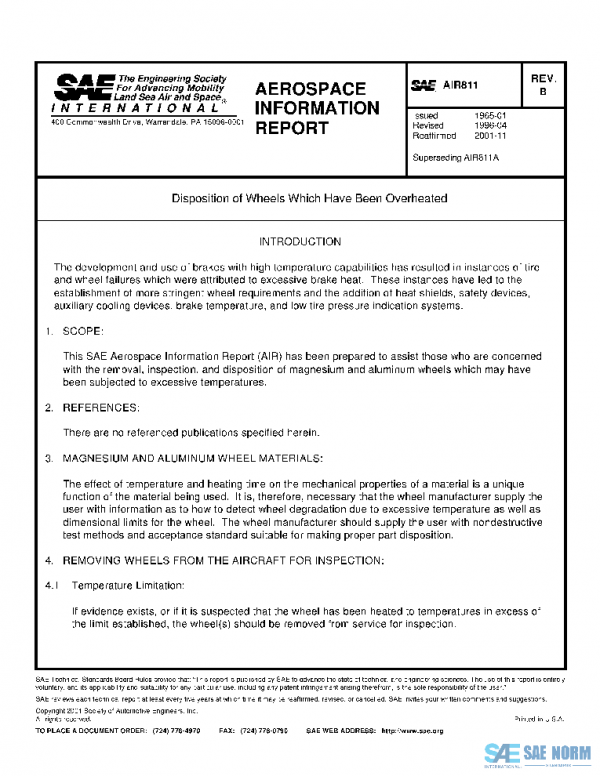 SAE AIR811B PDF SAE AIR811B PDF