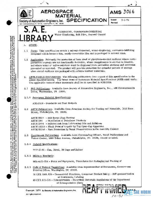 SAE AMS3066 PDF SAE AMS3066 PDF