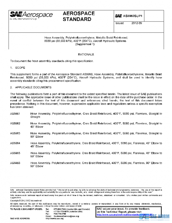 SAE AS5960SUP1 PDF