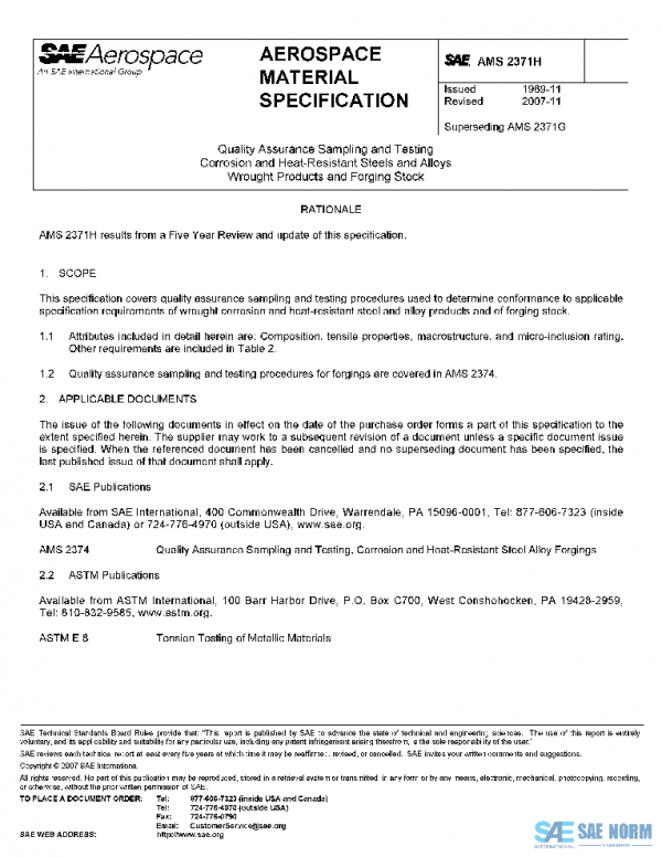 SAE AMS2371H PDF