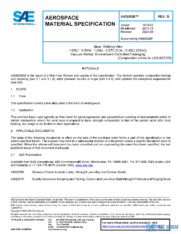 SAE AMS5028G PDF SAE AMS5028G PDF