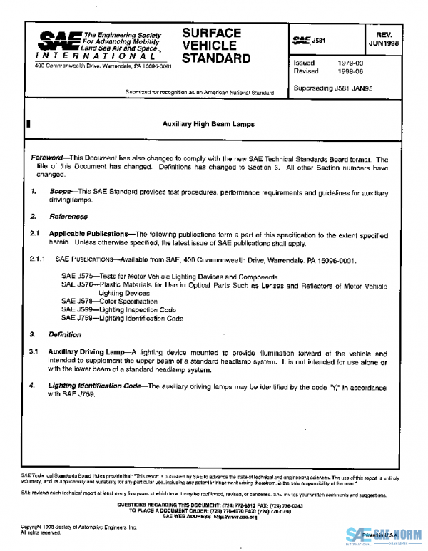SAE J581_199806 PDF
