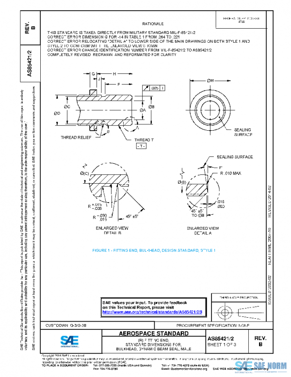SAE AS85421/2B PDF SAE AS85421/2B PDF