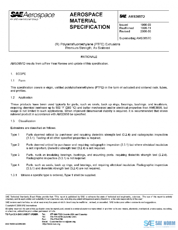 SAE AMS3657D PDF SAE AMS3657D PDF