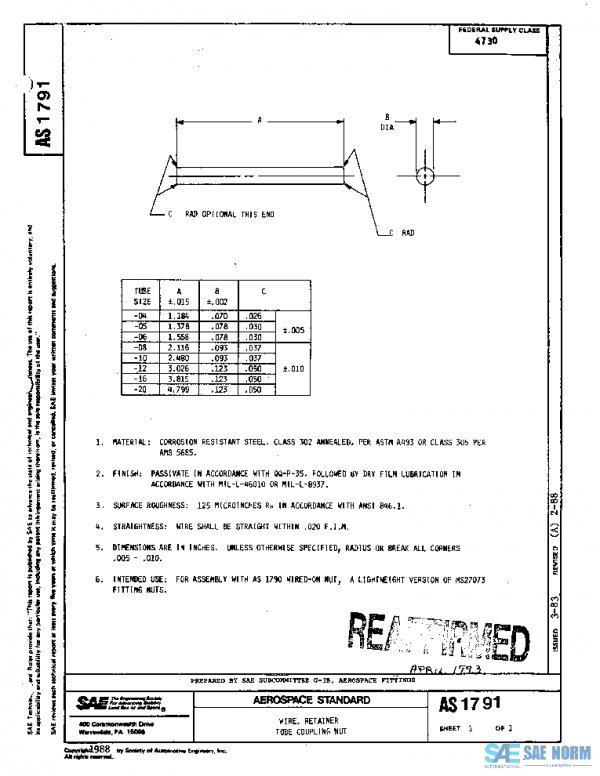 SAE AS1791A PDF