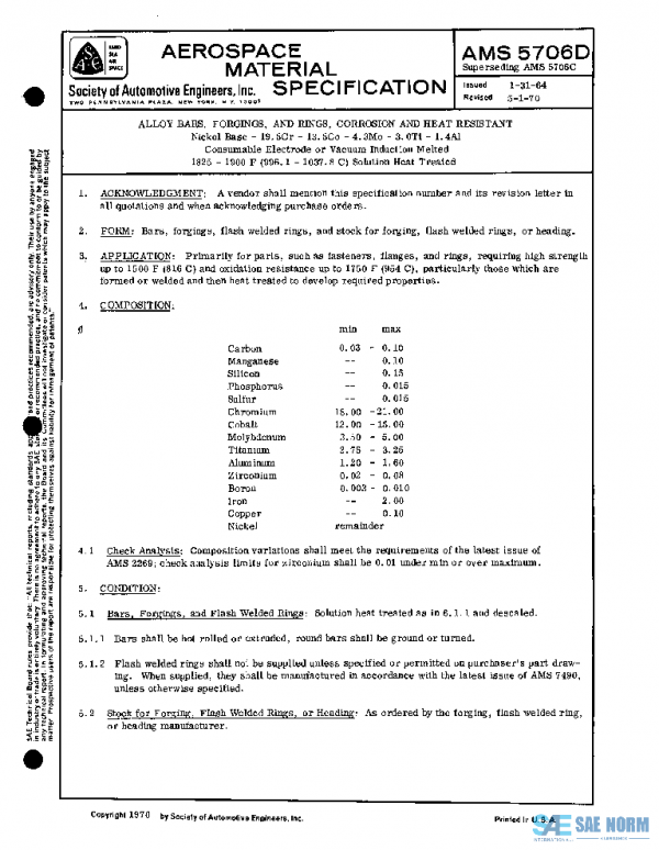 SAE AMS5706D PDF
