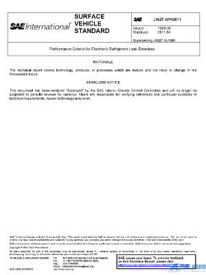 SAE J1627_201104 PDF