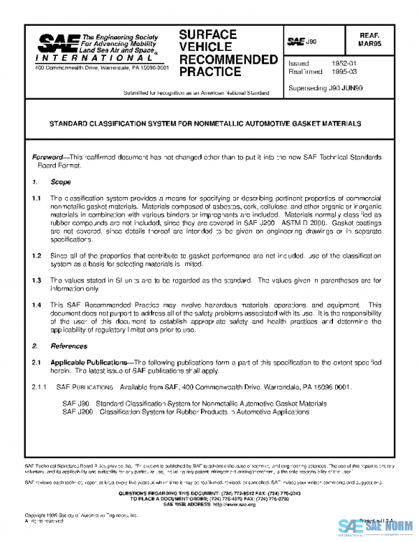 SAE J90_199503 PDF