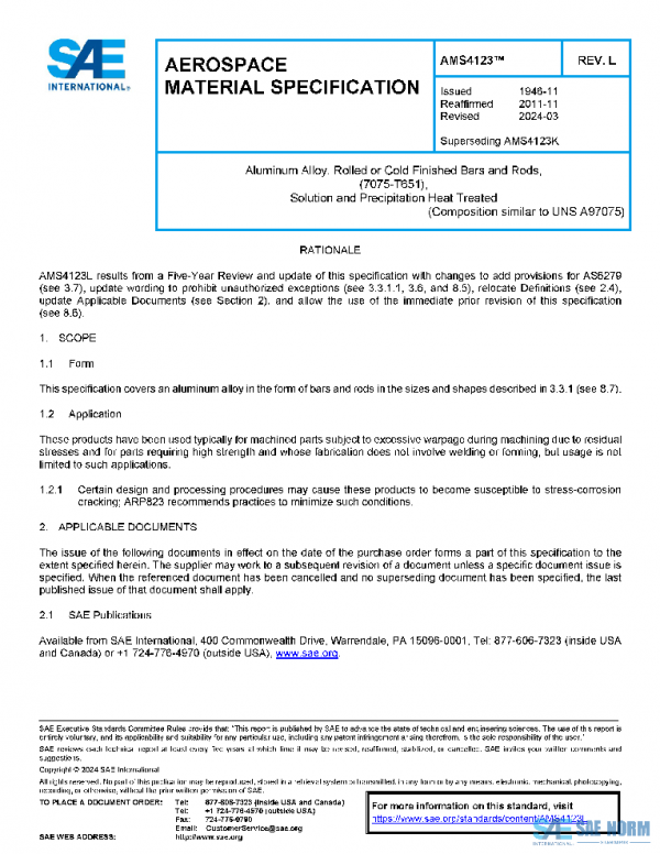 SAE AMS4123L PDF