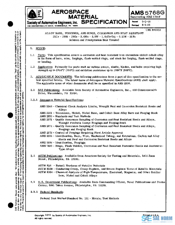SAE AMS5768G PDF