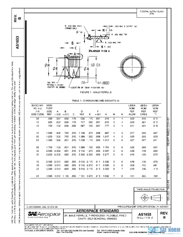 SAE AS1653B PDF SAE AS1653B PDF