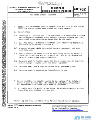 SAE ARP762 PDF