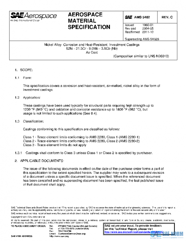 SAE AMS5402C PDF