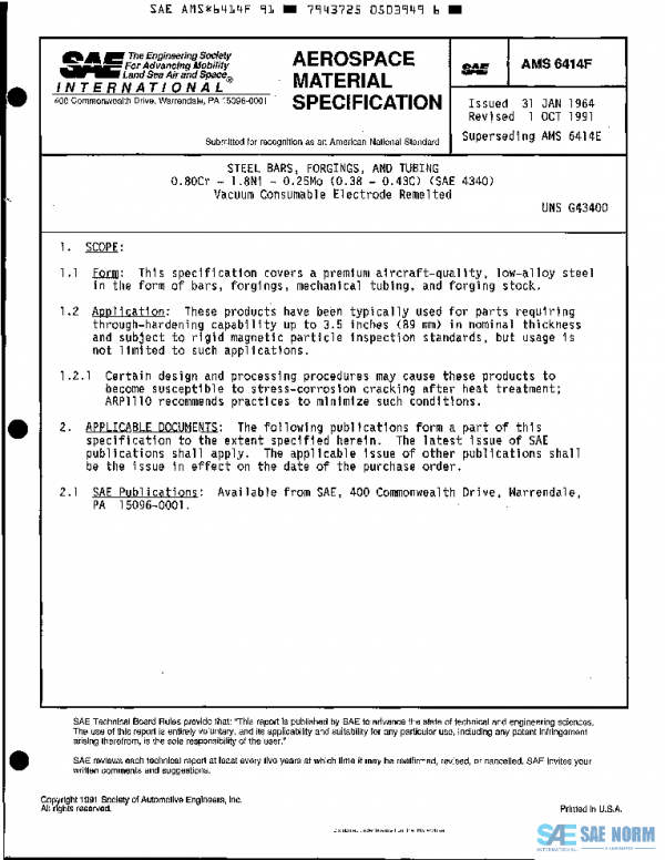 SAE AMS6414F PDF