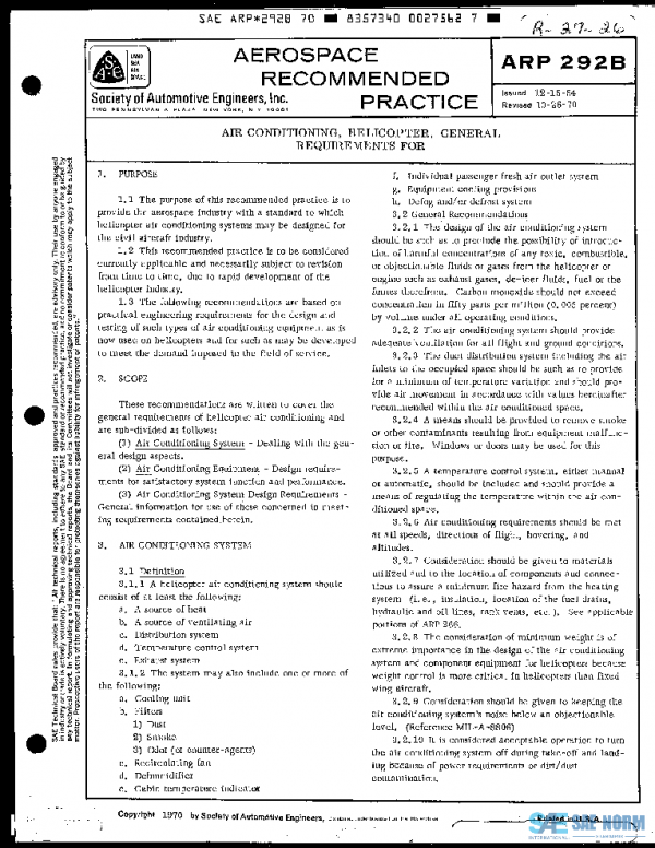 SAE ARP292B PDF
