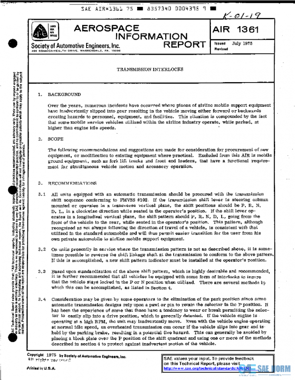 SAE AIR1361 PDF SAE AIR1361 PDF