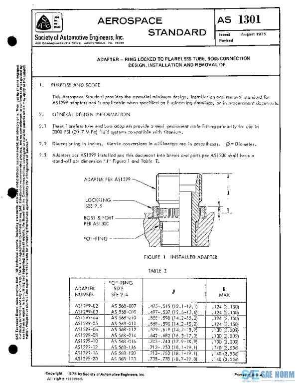 SAE AS1301 PDF