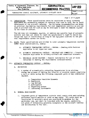 SAE ARP89 PDF SAE ARP89 PDF