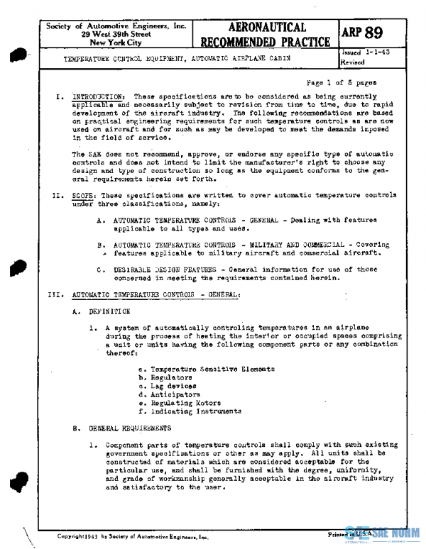 SAE ARP89 PDF SAE ARP89 PDF