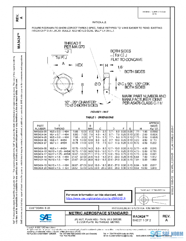 SAE MA3424A PDF