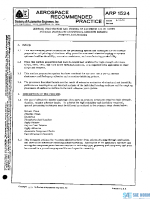 SAE ARP1524 PDF