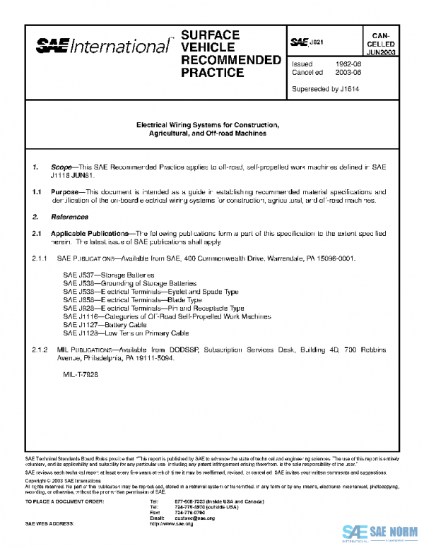 SAE J821_200306 PDF SAE J821_200306 PDF