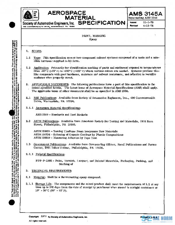 SAE AMS3145A PDF