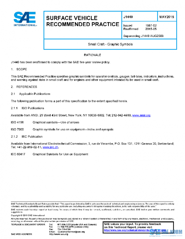 SAE J1449_201505 PDF SAE J1449_201505 PDF