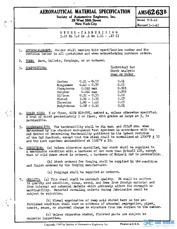 SAE AMS6263B PDF SAE AMS6263B PDF