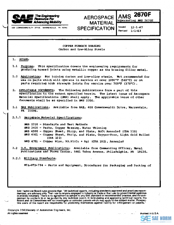 SAE AMS2670F PDF