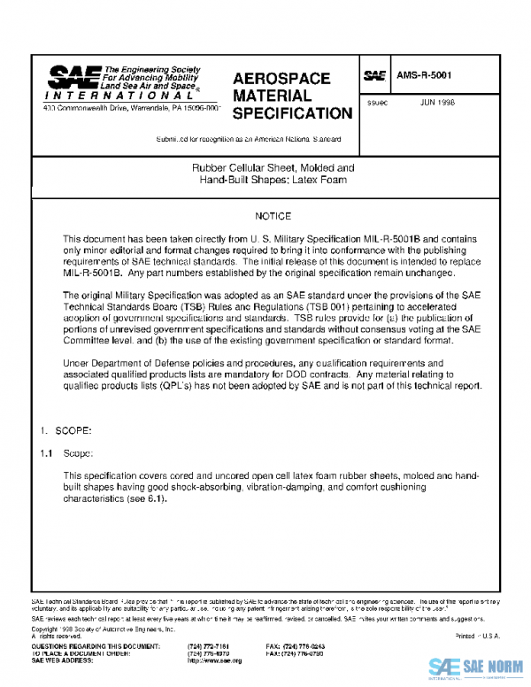 SAE AMSR5001 PDF