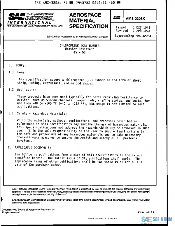SAE AMS3208K PDF SAE AMS3208K PDF