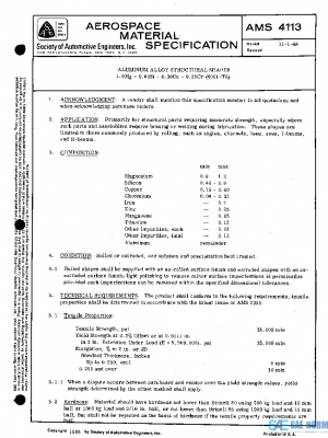 SAE AMS4113 PDF