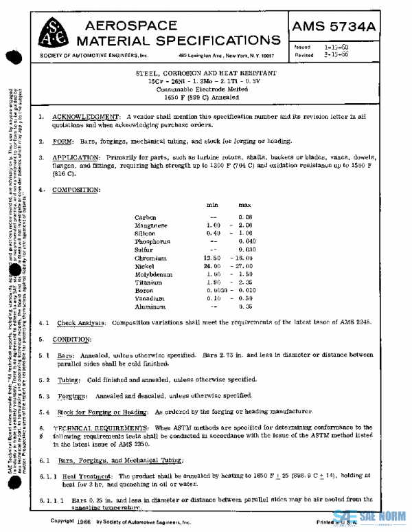 SAE AMS5734A PDF
