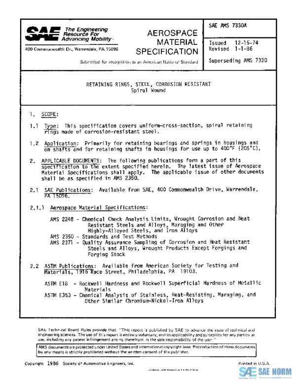 SAE AMS7330A PDF
